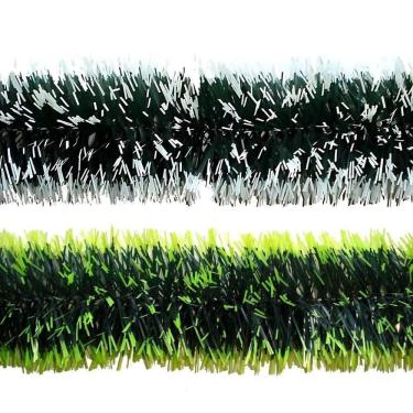 Imagem de Festão De Natal Metalizado Nevado Verde - 2m X 9cm