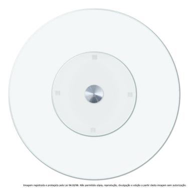 Imagem de Centro de Mesa Prato Giratório Vidro Temperado Incolor 70cm