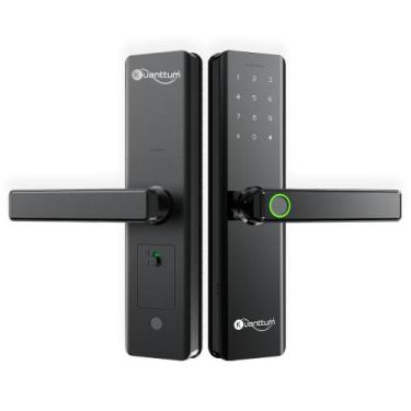 Imagem de Fechadura Eletronica Digital Com Biometria Kuanttum Beta Pro wi fi