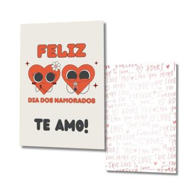 Imagem de 25 uni Mini Cartão Frente e Verso Presente Namorados 5x7cm - Nicolados