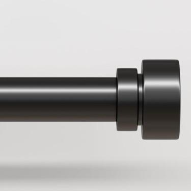 Imagem de Varão de cortina Lootkell Modern Black 122 a 213 cm ajustável