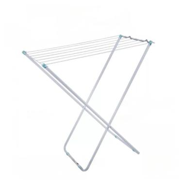 Imagem de Varal de chão com e sem abas Slim Arame de chão Varal para roupas - ESCOLHA O MODELO E TAMANHO(SEM ABAS SLIM BRANCO)