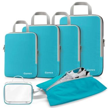 Imagem de Cubos de embalagem de compressão Gonex expansíveis com bolsa de sapato