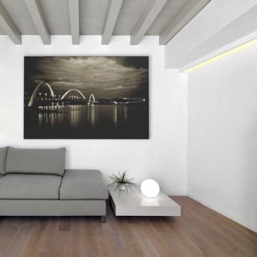 Imagem de Quadro Ponte Jk Brasília 60x40 Cm Adesivo Fotográfico