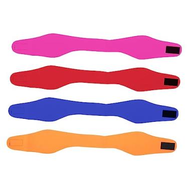 Imagem de HEMOTON 4Peças Faixa de Cabeça de Natação Ajustável com Cores Vibrantes Protetor de Ouvido Impermeável Atividades Aquáticas Banho