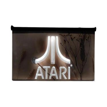 Imagem de Atari Game Logo LED Neon Sign 3D Escultura Arte De Parede Para Casa, Q