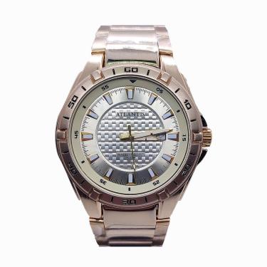 Imagem de Relógio Atlantis Dourado Analógico Bonito Resistente a Água