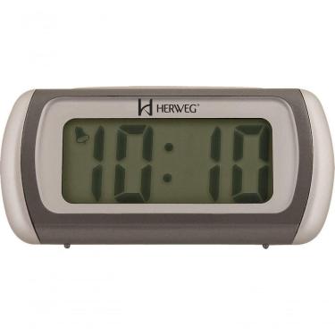 Imagem de Relógio De Cabeceira Despertador Digital 2916 Herweg Cinza