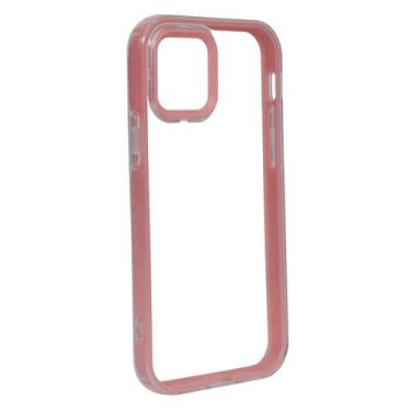 Imagem de Capa Capinha Case Transparente C/ Borda Compatível Iphone 12 - Tesla S