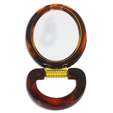Imagem de Espelho De Mesa-banheiro Redondo Que Fica Em Pe Ou Prende Na Parede Tamanho Oval