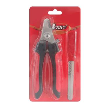 Imagem de Kit Cortador de Unhas e Lixa Colosso para Cães e Gatos Grande