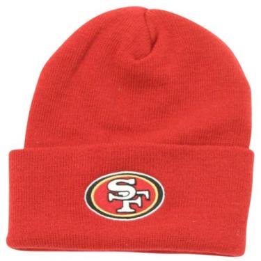 Imagem de Gorro San Francisco 49ers Red Cuff – Boné de malha com punho NFL SF