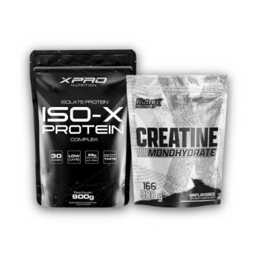 Imagem de Kit Whey Iso X 900g - XPro + Creatina Monohydrate Pura 500g - Nutrex R