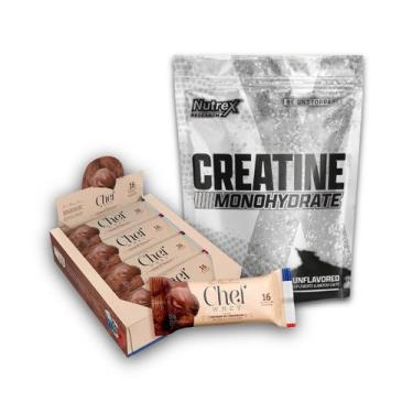 Imagem de Kit Barra de Proteína Premium 12un - Chef Whey + Creatina Monohydrate 