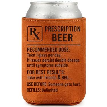 Imagem de LEJIAJINW Presente De Aniversário Para Pai, Dia Dos Pais, Filha E Filho, Presentes Engraçados Papai, Vovô, Avô, Marido, - Cooler Couro Masculino 12 Oz