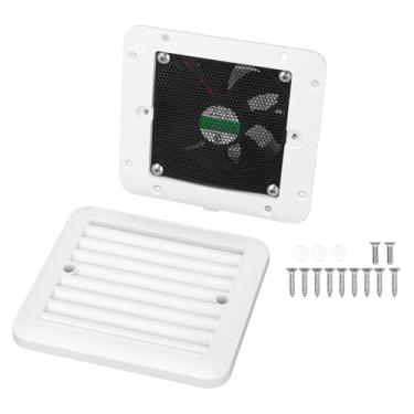 Imagem de QANYEGN Ventilador de ventilação, ventilador de ventilação lateral de RV, Way Single Way 12V 1.2W Ventilação de ar exausta Fan para caravana, motorhome, reboque, banheiro