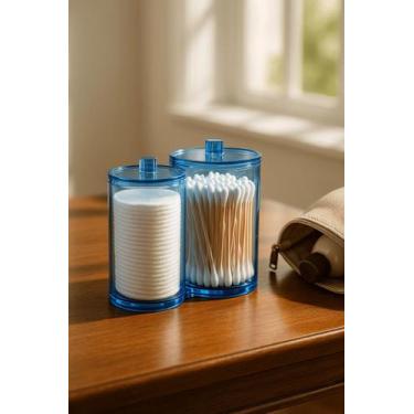 Imagem de Porta Algodão e Cotonete em Acrílico Organizador Super Resistente. - J