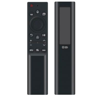 Imagem de Controle remoto solar de substituição de voz BN59-01357C compatível com Samsung Smart TV QN50Q6DAAFXZA QN75Q7DAAFXZA QN43LS03ADFXZA QN65QN850AFXZA QN50QN9DAAFXZA QN65Q60AAFXZA QN55Q77C 0AAFXZA
