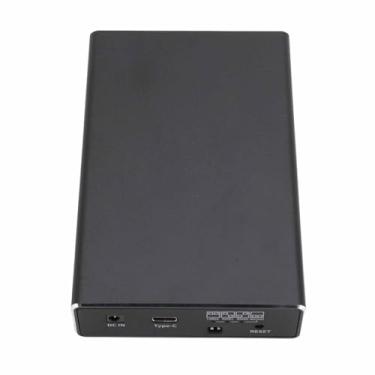 Imagem de Zhjvihx Gabinete de Disco Rígido Externo da Baía Dupla, Suporte a UASP Ferramenta de Instalação Gratuita do Gabinete SATA HDD USB C para 2,5 Polegadas SATA I/II/III HDD SSD