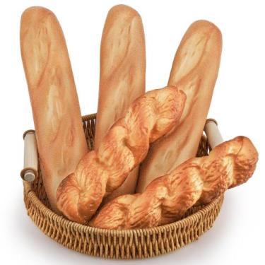 Imagem de Conjunto de pão artificial Yatinkim Fake French Bread 5 unidades