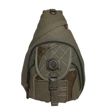 Imagem de Mochila Transversal Lona Reforçada Kvn 201351 Verde