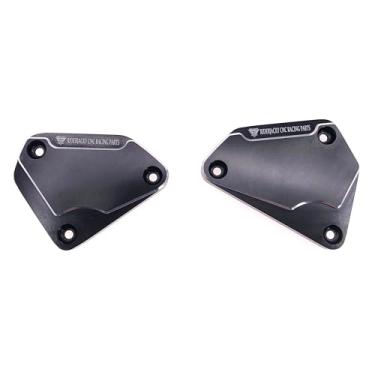 Imagem de Riderjacky Compatível com Ducati 749 749S 749R 749F 999 999S 999R 999F Embreagem de freio dianteiro e freios traseiros tampa do reservatório de fluido do cilindro mestre (preto)