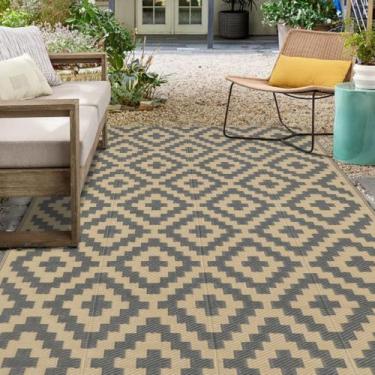 Imagem de Tapete SAND MINE Canudo de plástico reversível 152x244 cm