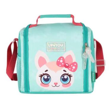 Imagem de Lancheira Termica Escolar Menina Merendeira Up4you Gato, Verde