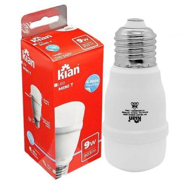 Imagem de Lâmpada Led Mini Compacta T45 9W Biv Branco Frio E27 - KIAN, 110V/220V