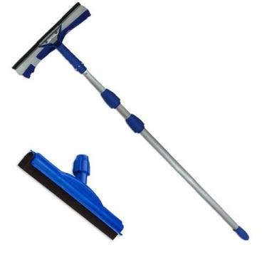 Imagem de Limpa Vidros Telescópico Extensor 4,5 Mts e Rodo Extra 45 Cm - VendasS