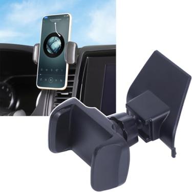 Imagem de Suporte de celular para carro compatível com Nissan Frontier 2022 2023 2024 console central display multimídia painel lateral esquerdo suporte para celular suporte de clipe de ventilação universal