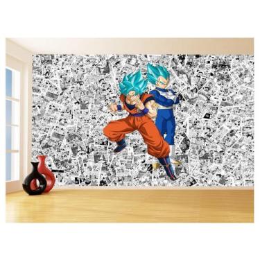 Imagem de Papel De Parede Dragon Ball Goku Vegeta Anime 3,5M Dbz561 - Você Decor