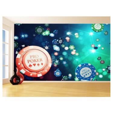 Imagem de Papel De Parede Salão De Jogos Cassino Fichas 3,5M Jcs135 - Você Decor