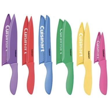 Imagem de Conjunto de Facas com Revestimento em Cerâmica, 6 peças, Cuisinart, Coloridas