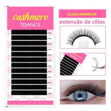 Imagem de Extensões De Cílios De Cashmere Preto Super Fosco, Volume Clássico Ind