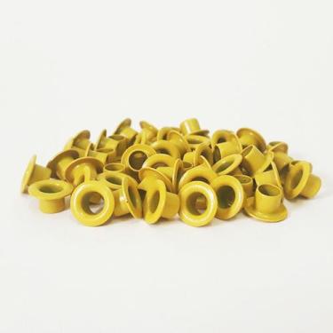 Imagem de Ilhós de Metal N51 Amarelo Cassmar 100 unidades
