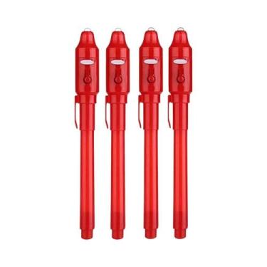 Imagem de Conjunto De Canetas De Tinta Invisível 4-12pcs Com Luz UV, Marcador Má