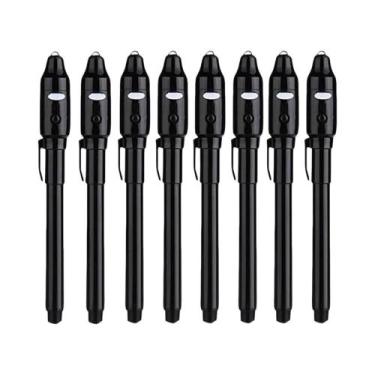 Imagem de Conjunto De Canetas De Tinta Invisível 4-12pcs Com Luz UV, Marcador Má