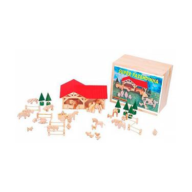 Imagem de Brinquedos Educativos - Super Fazendinha 45 Peças em Madeira