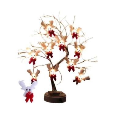 Imagem de Guirlanda De Luzes LED Em Forma De Boneco De Neve, Decorações De Natal