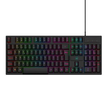 Imagem de Teclado Gamer Dazz GTE1000 Rainbow, Anti Ghosting, ABNT2, USB, Preto - 62000177-Unissex