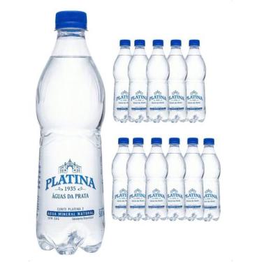 Imagem de Fardo 12 Unidades Água Platina 510ml Garrafa Pet