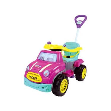 Imagem de Carrinho de Passeio e Pedal para Bebe Maral Sport Car Rosa
