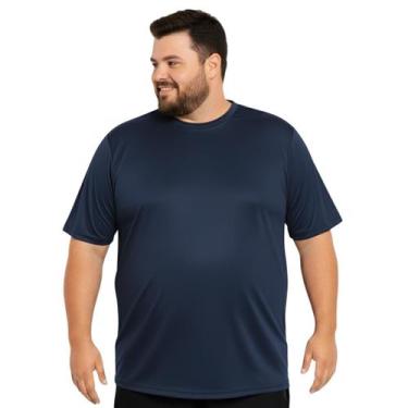Imagem de Camiseta Térmica Plus Size Manga Curta Masculina Proteção Solar Uv Dry