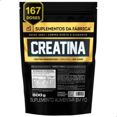 Imagem de Creatina Monohidratada 100% Pura Importada 500g Suplemento da Fabrica 