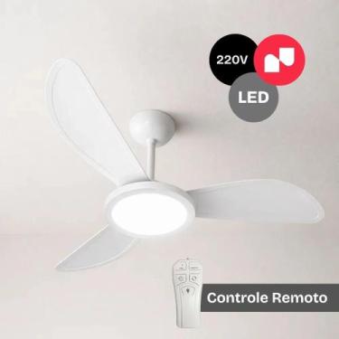 Imagem de Ventilador de Teto 96cm com Luz LED Controle Remoto 220V Potente e Sil