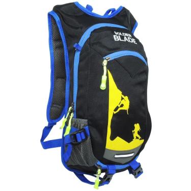 Imagem de Mochila de Hidratação Soldier Blade em Nylon com Reservatório 2 Litros - Preto/azul-Uni...