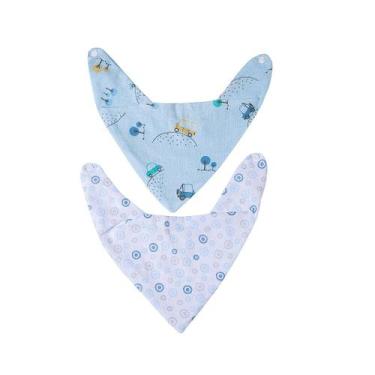Imagem de Babador Bandana Masculino - Kit com 2 Peças - PAPI