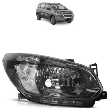 Imagem de Farol Dianteiro Spin 2012 A 2018 Máscara Negra - Automotive Imports, D
