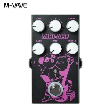 Imagem de Pedal De Efeitos Para Guitarra Mvave MINIAMP 9 Efeitos Amplificadores,